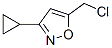 Isoxazole, 5-(chloromethyl)-3-cyclopropyl- (9CI) CAS#: 127450-87-7
