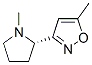 Isoxazole, 5-methyl-3-(1-methyl-2-pyrrolidinyl)-, (S)- (9CI) CAS#: 161423-38-7