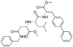 L-Alanine, 3-[1,1-biphenyl]-4-yl-N-[N-[1-(methoxycarbonyl)-3-oxo-3-[(phenylmethyl)amino]propyl]-L-leucyl]-, methyl ester, (S)- (9CI) CAS#: 175422-84-1