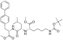 L-Alanine, 3-[1,1-biphenyl]-4-yl-N-[N-[5-[[(1,1-dimethylethoxy)carbonyl]amino]-1-(methoxycarbonyl)pentyl]-L-leucyl]-, methyl ester, (S)- (9CI) CAS#: 175422-88-5