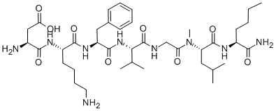 L-Asp-L-Lys-L-Phe-L-Val-Gly-N-methyl-L-Leu-L-Nle-NH2 CAS#: 137565-28-7