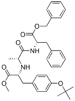L-Phenylalanine, N-[N-[1-[[4-(1,1-dimethylethoxy)phenyl]methyl]-2-methoxy-2-oxoethyl]-D-alanyl]-, phenylmethyl ester, (R)- (9CI) CAS#: 163659-44-7
