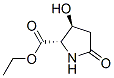 L-Proline, 3-hydroxy-5-oxo-, ethyl ester, trans- (9CI) CAS#: 124618-51-5