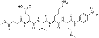 MEOSUC-GLU-VAL-LYS-MET-PNA CAS#: 138486-85-8