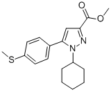 METHYL 1-CYCLOHEXYL-5-(4-METHYLSULFANYL-PHENYL)-1H-PYRAZOLE-3-CARBOXYLATE CAS#: 346684-16-0