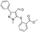 METHYL 2-[(4-FORMYL-1-METHYL-3-PHENYL-1H-PYRAZOL-5-YL)SULFANYL]BENZENECARBOXYLATE CAS#: 321538-23-2