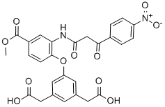 METHYL-3-[2-(4-NITROBENZOYL)ACETAMINO]-4-[3,5-DICARBOXYMETHYL)-PHENOXY]-BENZOATE CAS#: 116933-03-0
