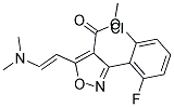METHYL 3-(2-CHLORO-6-FLUOROPHENYL)-5-[2-(DIMETHYLAMINO)VINYL]-4-ISOXAZOLECARBOXYLATE CAS#: 338417-50-8
