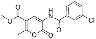 METHYL 3-[(3-CHLOROBENZOYL)AMINO]-6-METHYL-2-OXO-2H-PYRAN-5-CARBOXYLATE CAS#: 339009-28-8