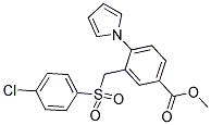 METHYL 3-([(4-CHLOROPHENYL)SULFONYL]METHYL)-4-(1H-PYRROL-1-YL)BENZENECARBOXYLATE CAS#: 339016-40-9