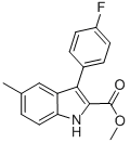 METHYL 3-(4-FLUOROPHENYL)-5-METHYLINDOLE-2-CARBOXYLATE CAS#: 141327-54-0