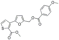 METHYL 3-(5-([(4-METHOXYBENZOYL)OXY]METHYL)-2-FURYL)-2-THIOPHENECARBOXYLATE CAS#: 320418-01-7