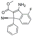 METHYL 3-AMINO-1-CYANO-4-FLUORO-1-PHENYL-1H-INDENE-2-CARBOXYLAT CAS#: 339010-38-7