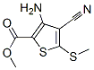 METHYL 3-AMINO-4-CYANO-5-(METHYLTHIO)THIOPHENE-2-CARBOXYLATE CAS#: 129332-45-2