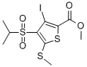 METHYL 3-IODO-4-(ISOPROPYLSULFONYL)-5-(METHYLTHIO)THIOPHENE-2-CARBOXYLATE CAS#: 175202-13-8