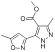 METHYL 3-METHYL-5-(5-METHYLISOXAZOL-3-YL)-1H-PYRAZOLE-4-CARBOXYLATE CAS#: 175277-16-4
