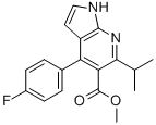 METHYL 4-(4-FLUOROPHENYL)-6-ISOPROPYL-1H-PYRROLO[2,3-B]PYRIDINE-5-CARBOXYLATE CAS#: 140640-91-1