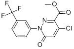 METHYL 4-CHLORO-6-OXO-1-[3-(TRIFLUOROMETHYL)PHENYL]-1,6-DIHYDRO-3-PYRIDAZINECARBOXYLATE CAS#: 129109-18-8