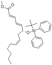 METHYL-(6R)-((T-BUTYL) DIPHENYLSILYLOXY)-(2E,4E,8Z)-TETRADECATRIENOATE CAS#: 116279-81-3
