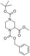 METHYL N-4-BOC-N-1-CBZ-2-PIPERAZINECARBOXYLATE CAS#: 126937-42-6