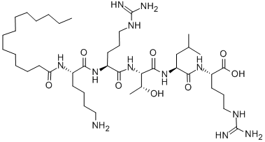 MYRISTOYL-LYS-ARG-THR-LEU-ARG-OH CAS#: 125678-68-4