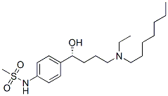 Methanesulfonamide, N-(4-((1R)-4-(ethylheptylamino)-1-hydroxybutyl)phe nyl)- CAS#: 136591-56-5