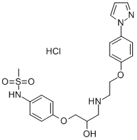 Methanesulfonamide, N-(4-(2-hydroxy-3-((2-(4-(1H-imidazol-1-yl)phenoxy )ethyl)amino)propoxy)phenyl)-, monohydrochloride, (+-)- CAS#: 125228-72-0