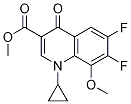 Methyl 1-cyclopropyl-6,7-difluoro-8-methoxy-4-oxo-1,4-dihydroquinoline-3-carboxylate. CAS#: 141290-02-0