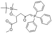 Methyl (3R)-3-(tert-butyldimethylsilyloxy)-5-oxo-6-triphenylphosphoranylidenehexanoate CAS#: 147118-35-2
