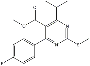 Methyl 4-(4-Fluorophenyl)-6-isopropyl-2-(methylthio)pyrimidine-5-carboxylate CAS#: 160009-35-8