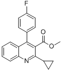 Methyl 4-(4'-fluorophenyl)-2-(cyclopropyl)-3-quinolinecarboxylate CAS#: 121659-86-7