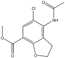 Methyl 4-(acetylaMino)-5-chloro-2,3-dihydro-1-benzofuran-7-carboxylate CAS#: 143878-29-9