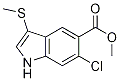 Methyl 6-chloro-3-(Methylthio)-1H-indole-5-carboxylate CAS#: 309915-20-6