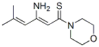 Morpholine, 4-(3-amino-5-methyl-1-thioxo-2,4-hexadienyl)- (9CI) CAS#: 140868-77-5