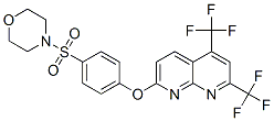 Morpholine, 4-[[4-[[5,7-bis(trifluoromethyl)-1,8-naphthyridin-2-yl]oxy]phenyl]sulfonyl]- (9CI) CAS#: 338412-25-2