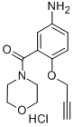 Morpholine, 4-(5-amino-2-(2-propynyloxy)benzoyl)-, hydrochloride CAS#: 30533-86-9