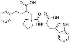 N-(1-(2-carboxy-4-phenylbutyl)cyclopentylcarbonyl)tryptophan CAS#: 129980-23-0