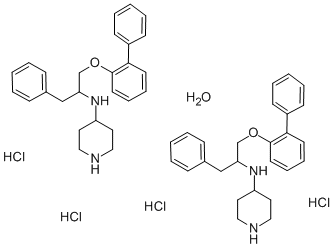 N-(1-Benzyl-4-piperidyl)-2-(2-biphenylyloxy)ethylamine dihydrochloride hemihydrate CAS#: 125849-30-1