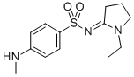 N-(1-Ethyl-2-pyrrolidinylidene)-4-(methylamino)benzenesulfonamide CAS#: 126826-54-8