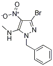 N-(1-benzyl-3-bromo-4-nitro-1H-pyrazol-5-yl)-N-methylamine CAS#: 155601-10-8