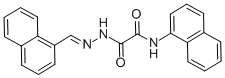 N-(1-naphthyl)-2-[2-(1-naphthylmethylene)hydrazino]-2-oxoacetamide CAS#: 357410-18-5
