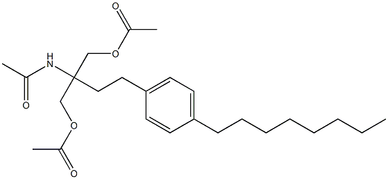 N-[1,1-Bis[(acetyloxy)methyl]-3-(4-octylphenyl)propyl]acetamide CAS#: 162358-09-0