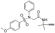 N-(1,1-DIMETHYL-2-PROPYNYL)-2-([(4-METHOXYPHENYL)SULFONYL]ANILINO)ACETAMIDE CAS#: 339013-35-3