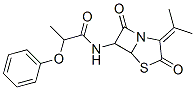 N-[2-(1-Methylethylidene)-3,7-dioxo-4-thia-1-azabicyclo[3.2.0]heptan-6-yl]-2-phenoxypropanamide CAS#: 3689-98-3