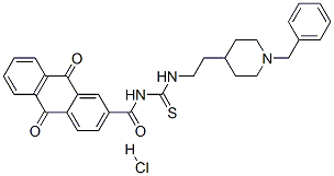N-[2-(1-benzyl-4-piperidyl)ethylthiocarbamoyl]-9,10-dioxo-anthracene-2 -carboxamide hydrochloride CAS#: 145232-74-2