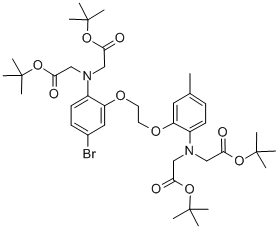 N-[2-[2-[2-[BIS[2-(1,1-DIMETHYLETHOXY)-2-OXOETHYL]AMINO]-5-BROMOPHENOXY]ETHOXY]-4-METHYLPHENYL]-N-[2-(1,1-DIMETHYLETHOXY)-2-OXOETHYL]-GLYCINE TERT-BUTYL ESTER CAS#: 125663-37-8