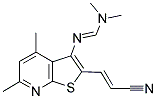 N'-[2-(2-CYANOVINYL)-4,6-DIMETHYLTHIENO[2,3-B]PYRIDIN-3-YL]-N,N-DIMETHYLIMINOFORMAMIDE CAS#: 338956-36-8