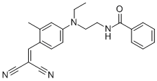 N-[2-[[4-(2,2-dicyanovinyl)-m-tolyl]ethylamino]ethyl]benzamide CAS#: 34759-42-7