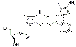N-(2-AMino-3,8-diMethyliMidazo[4,5-f]quinoxalin-5-yl) 2'-Deoxyguanosine CAS#: 142038-30-0