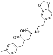 N-(2-BENZO[1,3]DIOXOL-5-YL-ETHYL)-2-(4-METHYL-BENZYL)-SUCCINAMIC ACID CAS#: 332849-40-8